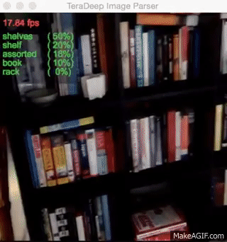 Teradeep real-time object classifier, source: https://www.youtube.com/watch?v=_wXHR-lad-Q 